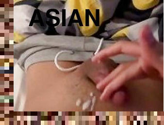 asiatisk, masturbation, student, amatör, cumshot, hemmagjord, juckande, college, ensam, koreansk