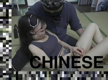 asian, bdsm, stokings, fetish, gagging, cina, perhambaan, dominasi, rambut-perang