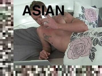 mike and asian ladyboy