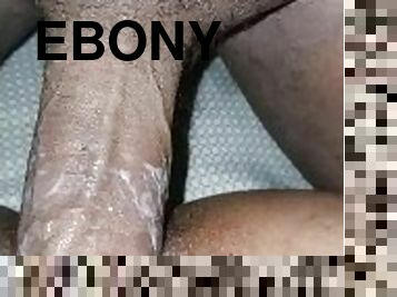 orgasme, pussy, amatør, ebony, stor-pikk, svart, knulling-fucking, våt, pikk