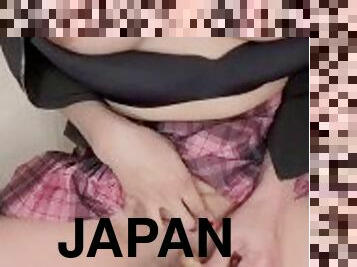 Japanese Small Girl Nezuko Shinja Masturbates Pussy With Lollipop And Gets Orgasm