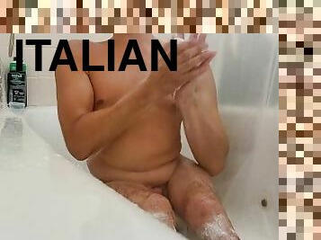 mandi, amatir, kaki, italia, mandi-shower, seorang-diri