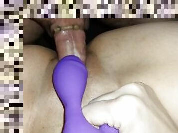 orgasm, fitta-pussy, amatör, cumshot, leksak, hemmagjord, creampie, par, pov, första-gången