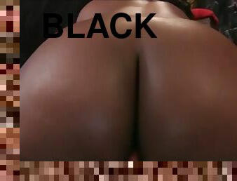 Thick black mistress layton benton finds a white face to sit on