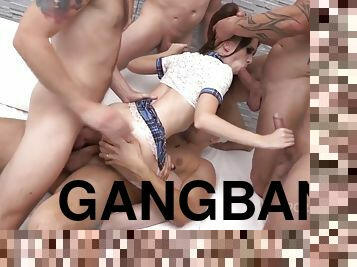 Hardcore Gangbang And Nela Decker In Dp/dvp/dap With Pee, P