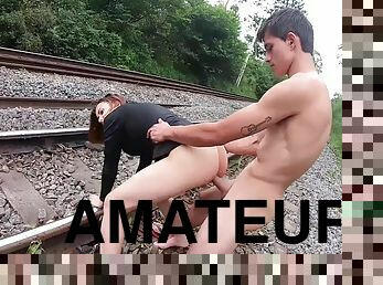 Humping On Train Track E Gustavo Bueno With Luara Amaral
