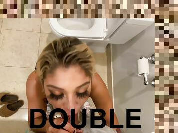 Latina Slut Blows Bbc In Private Bathroom