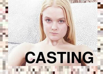 rysk, smal, tonåring, casting, blond, ensam, oskuld, små-bröst