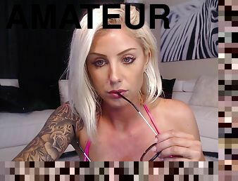 Beautiful hussy lustful webcam show