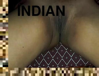 Young Boy In Indian Aunty With