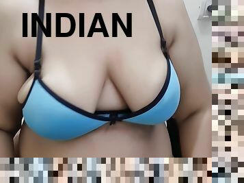 Indian College Girl Getting Horny And Playing With Her Boobs