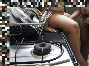 Horny Maid Fucked In The Kitchen Clear Audio