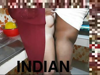 Horny Indian Muslim Cheating Milf In Hijab Kitchen Fuck With Brother In Law - Savita Bhabhi