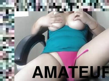 teta-grande, amador, brinquedo, indiano, webcam, sozinho, leite, morena