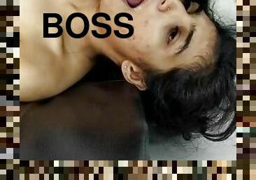 Desi Secretary Eating Cum Of Her Boss