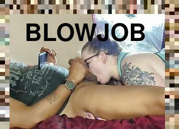 amatör, avsugning, cumshot, blandade-raser, svart, bbw, oral, träning