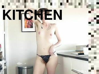 Roxanne Has Fun Stripping Naked In Her Kitchen