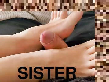 My stepsister is the new foot slave - footjobmod