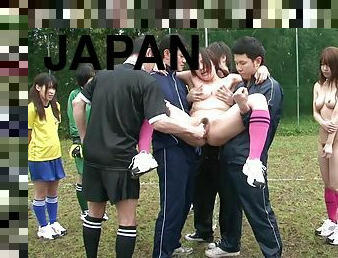 A Real Crazy Japanese Sex Perversions On The Football Field