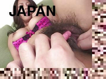 Breathtaking Japanese MILF Enjoys A Lover Playing With Her Hairy Cunt