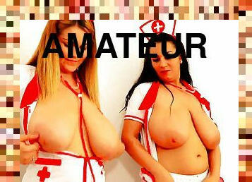 Chubby Nurses Shows HUge Melons