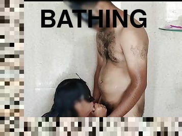 Bathtub romance and sex with hornydesiqueen