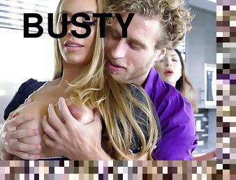 Michael Vegas grabs busty Nicole Aniston from behind