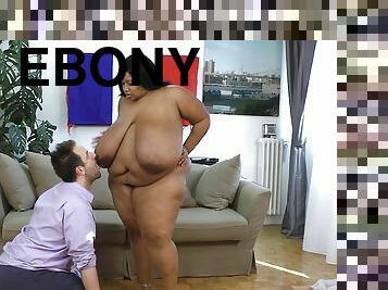 Cotton Candi - Ebony Black Breast Fattie BBW porn