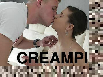 rumpe, store-pupper, pussy, anal, blowjob, tenåring, creampie, ludder, cum, naturlig