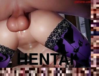 pantat, anal, creampie-ejakulasi-di-dalam-vagina-atau-anus-dan-keluarnya-tetesan-sperma, bdsm-seks-kasar-dan-agresif, animasi, jenis-pornografi-animasi, bondage-seks-dengan-mengikat-tubuh, halloween