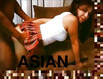 asian, payu-dara-besar, anjing, murid-perempuan, isteri, amateur, tegar, ibu, hitam, pasangan