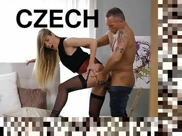 hardcore, črni, nogavice, češko