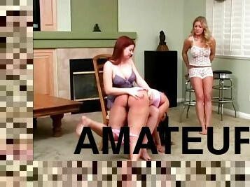 Babydoll Bottoms Sorority Spankings - Amateur Lesdom