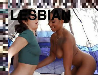 Lesbian camping with Lala Ivey & Kylie Rocket