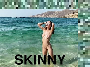 Greece Vacation of skinny teen Natalia