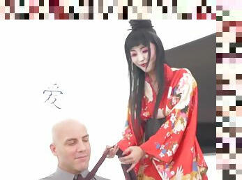 Raunchy geisha Marica Hase crazy xxx clip