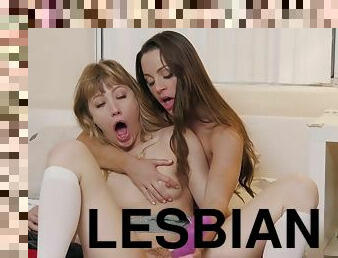 Gorgeous lesbian aphrodisiac porn video