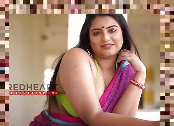 Indian cute big-bosomed Cutie in Saree