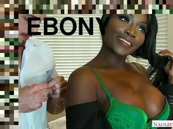 Interracial hardcore - ebony MILF with hot white stud