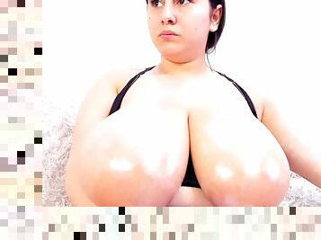 monster boobs with big nipples - curvy Bboobscarol - fat ass