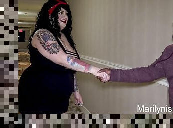 Bet on Marilyn - kinky tattooed Bbw in amateur hardcore with cumshot