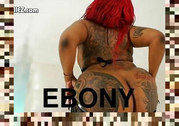 Chocolate Vegas The Entertainer - Tattooed ebony mom with big black ass