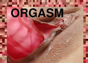 masturbation, orgasm, fitta-pussy, leksak, ung18, europeisk, euro, vacker, ensam, rakad