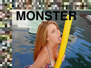 Petite hot teen Anya Olsen has her trimmed twat boned by monster cock