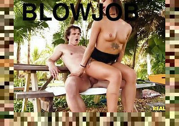 blowjob, søt, park