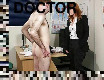 Pervy Doctor Explodes With Huge Semen Shoot Over Ginger Girl's Face
