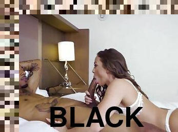BLACKEDRAW Classy businesswoman loves BBC on the side