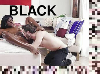 Black beauty Ana Foxxx enjoys interracial hardcore at massage