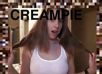 bading, cumshot, pornostjerne, creampie, pov, cum, riding