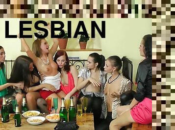 girtas, orgija, lesbietės, žaislas, grupinis-seksas